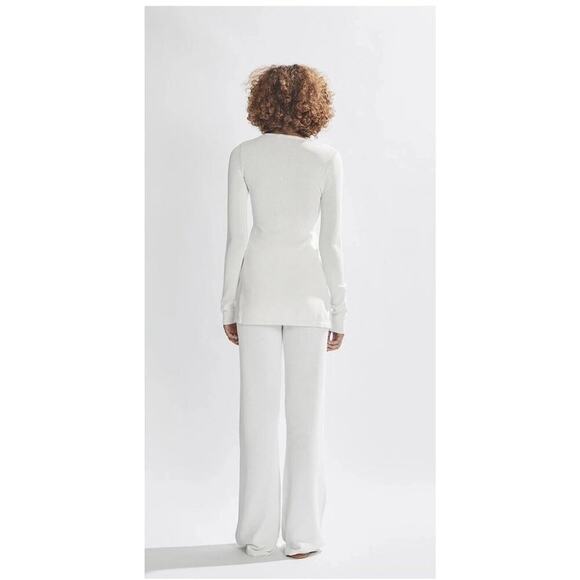 ONE MILE Archie Pants in White Womens Size M Knit - Picture 2 of 7
